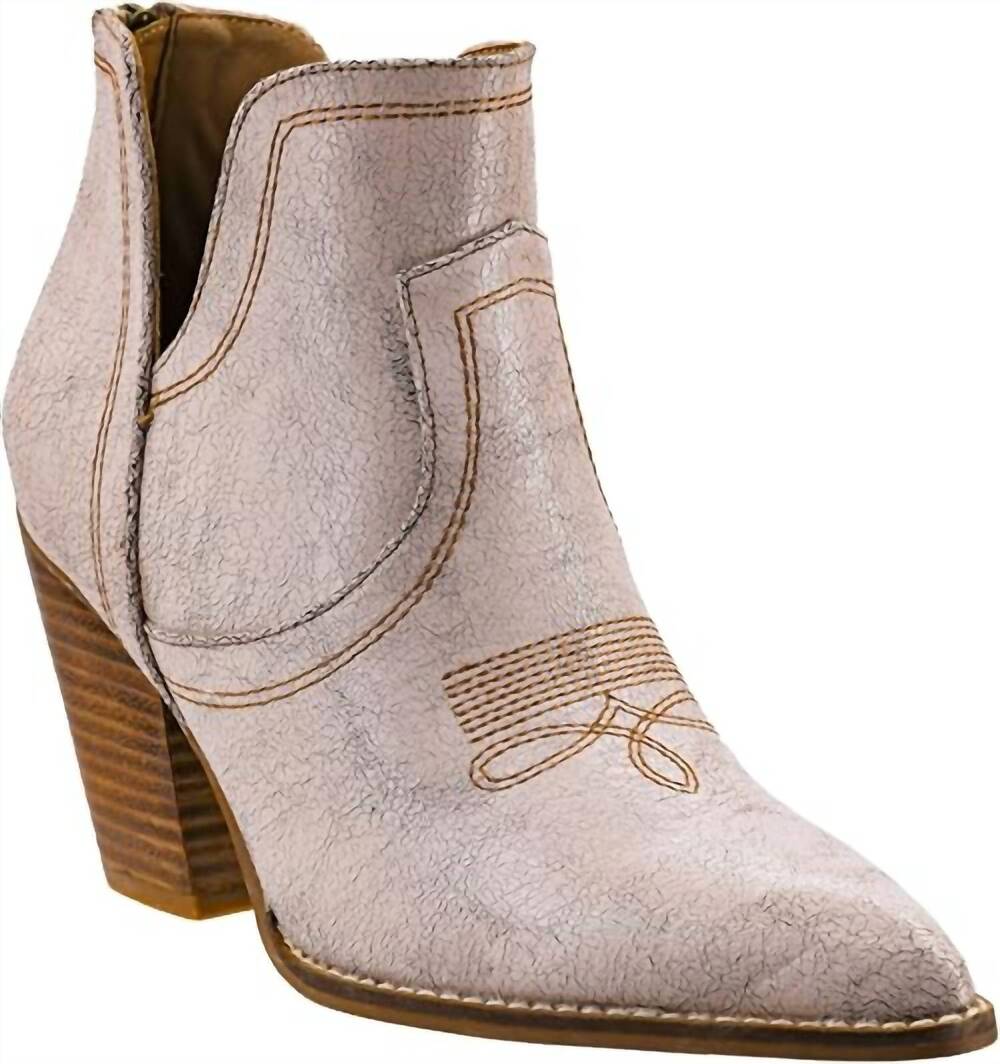 NEW CORKYS FOOTWEAR women's smoke show boots in cream crackle